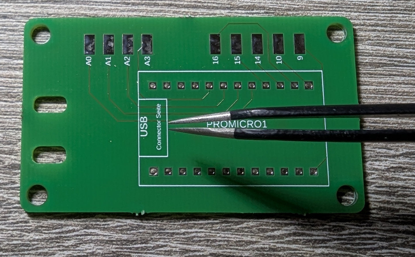 Zeigt die Position des USB Connectors auf der 1 Achs-Platine
