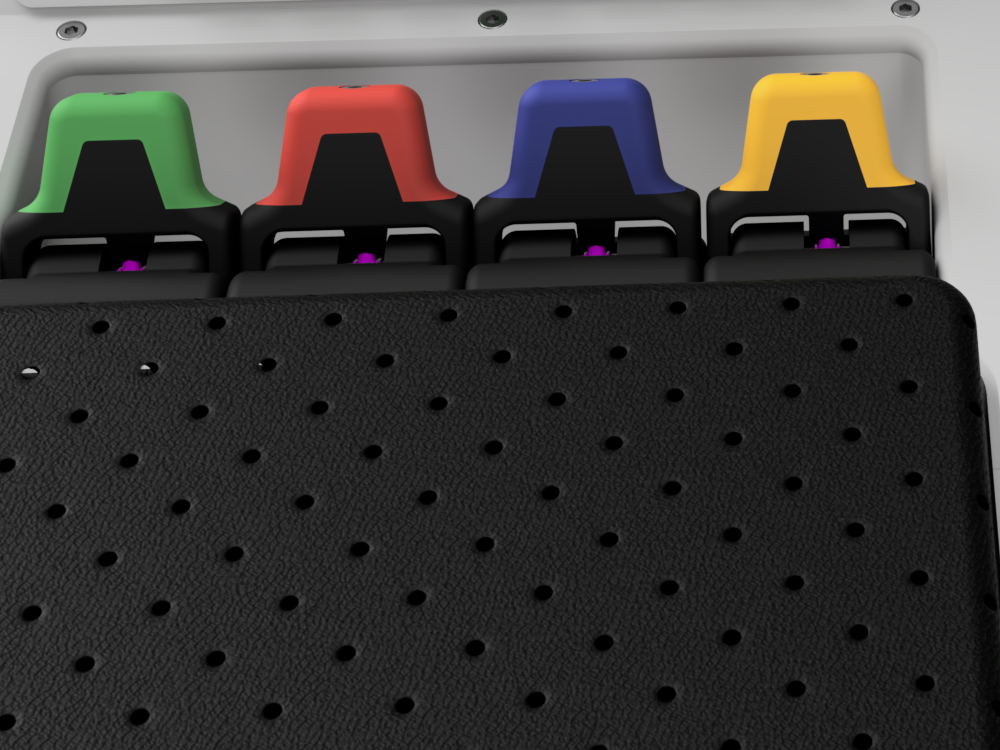 Lage des Fingertip-Moduls zwischen den beiden CraftPads